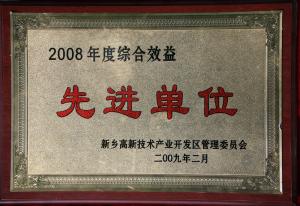 2008年綜合績效單位